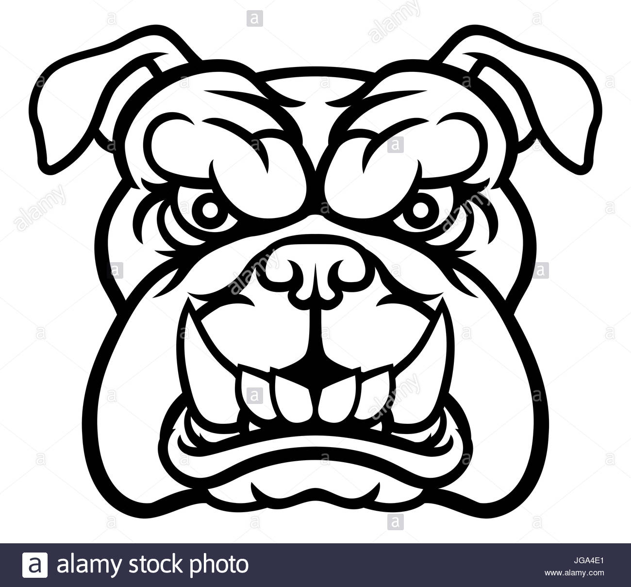 1300x1209 Drawn Bulldog Bad Dog