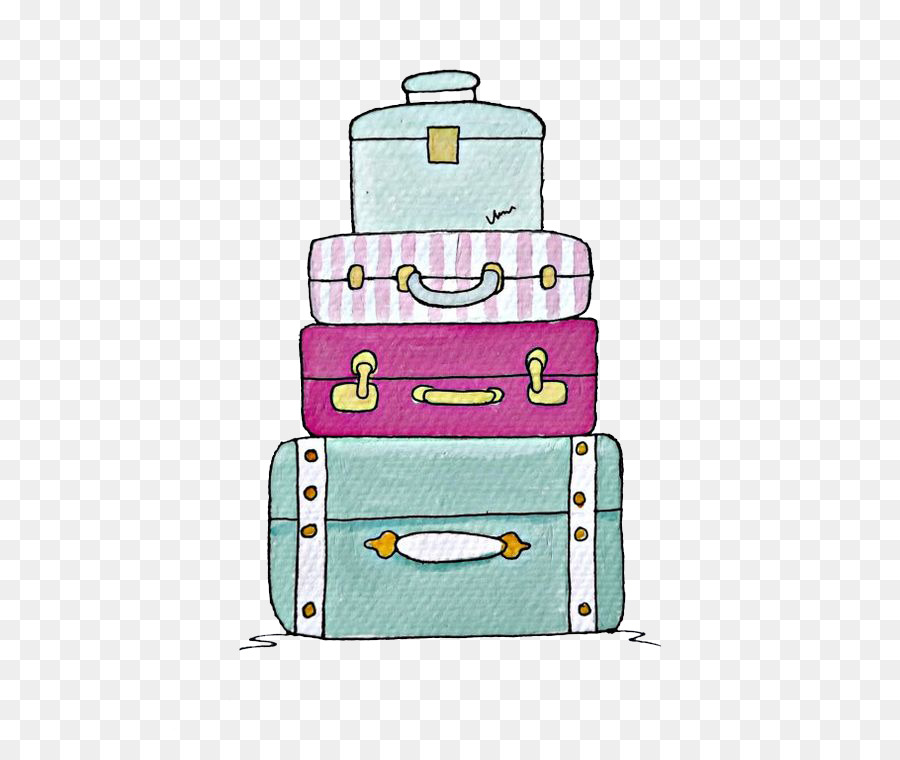 900x760 Suitcase Drawing Baggage Trunk Clip Art
