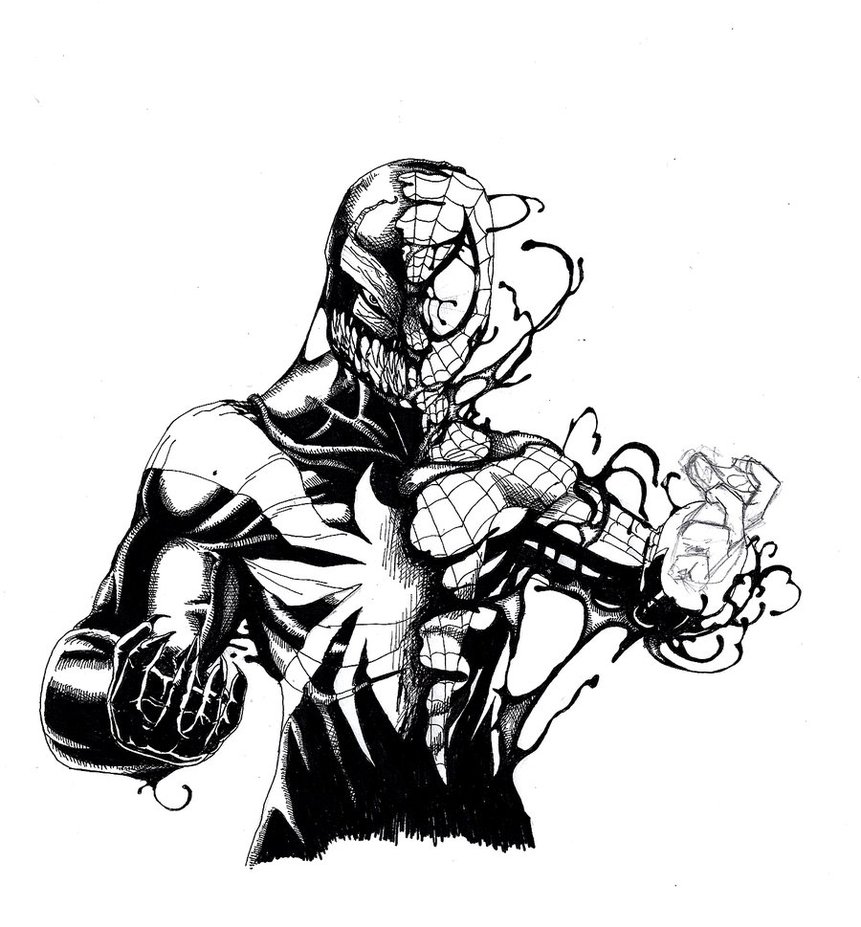 861x927 Spidey Venom By Haybailscott