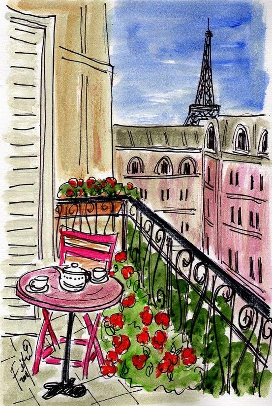 553x825 Tea On The Balcony Love ) Tea Balconies, Teas