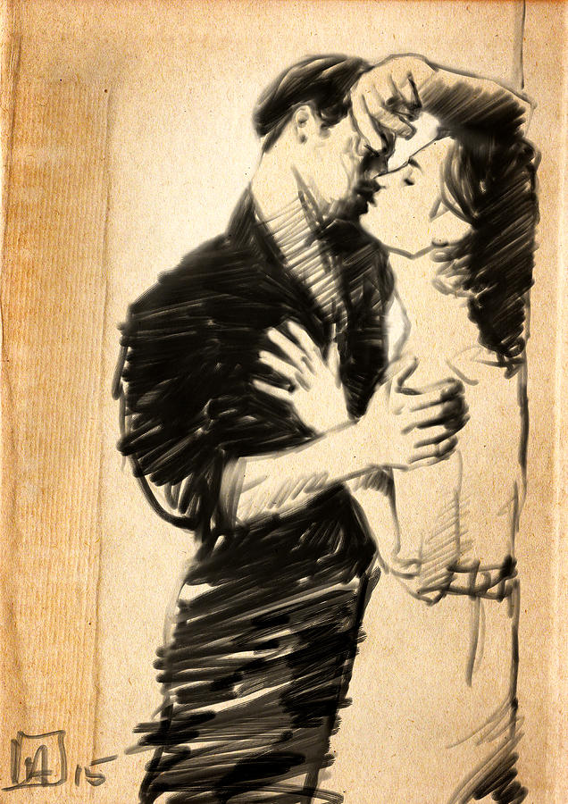 636x900 The Balcony Drawing By H James Hoff