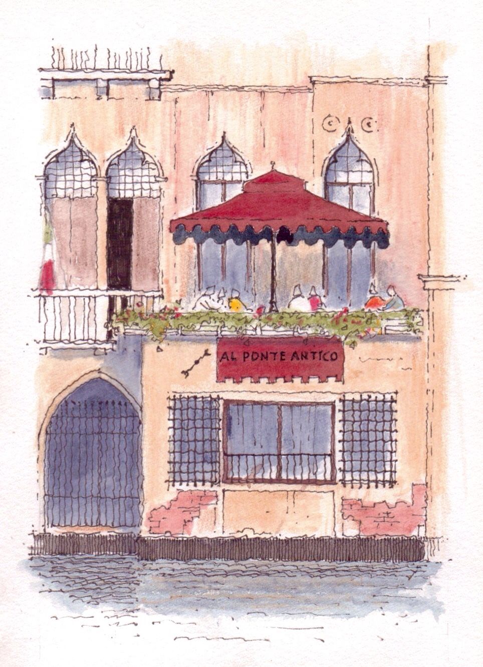 964x1331 Venetian Balcony Cafe