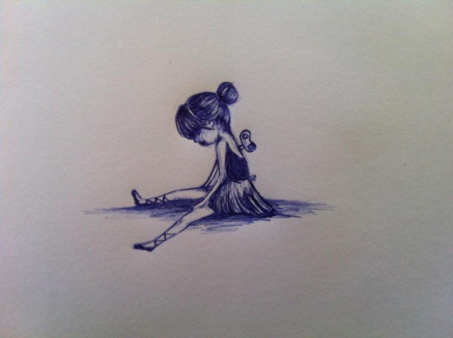 910x680 Tired Ballerina. Life People. Drawings. Pictures. Drawings Ideas