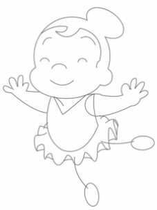 227x302 How To Draw How To Draw A Cartoon Ballerina