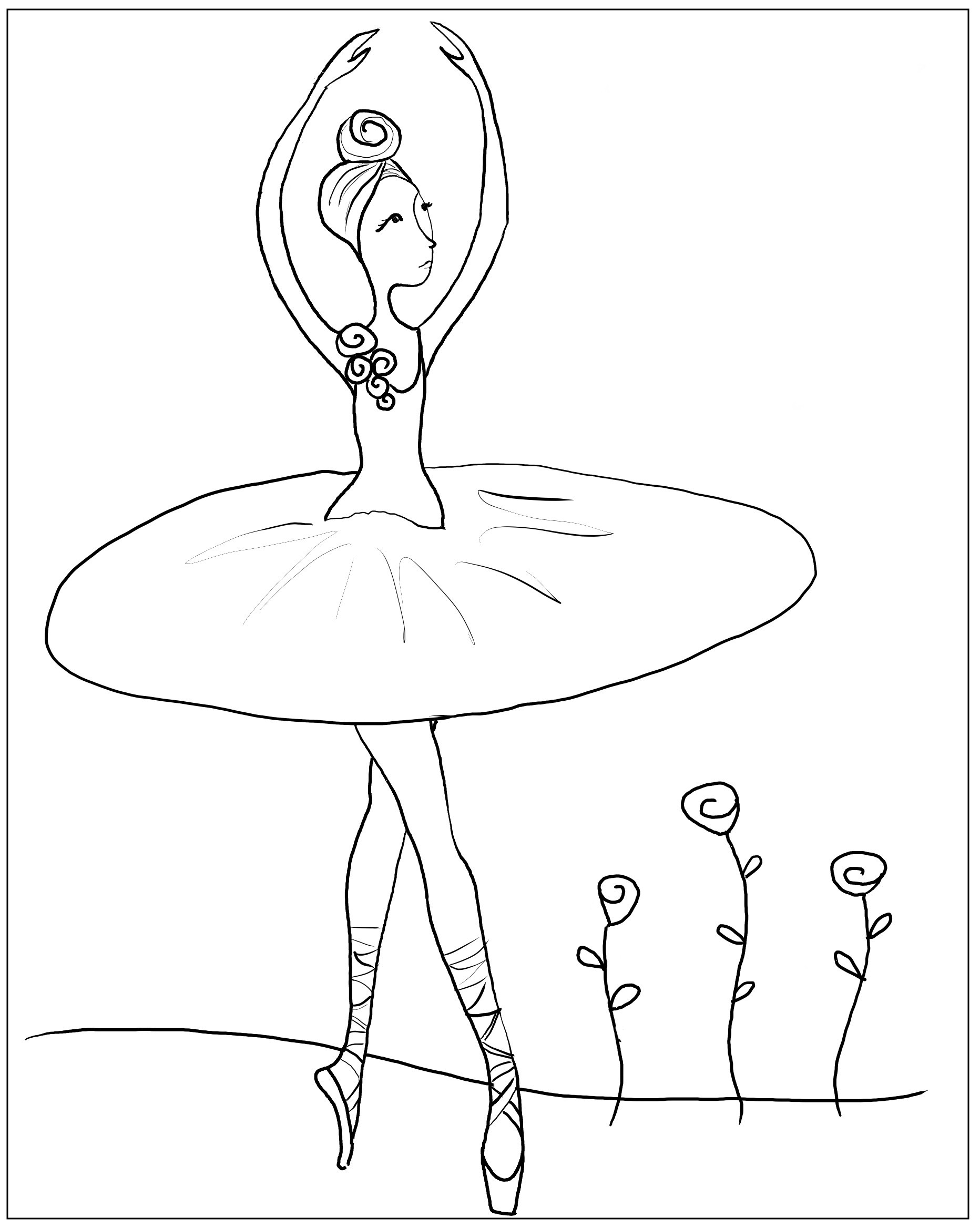 1864x2336 Printable Coloring Pages Ballet 23 Positions Valid Ballerina