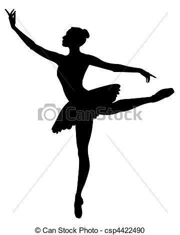 360x470 Abstract Vector Illustration Of Dancing Ballerina Vector Clipart