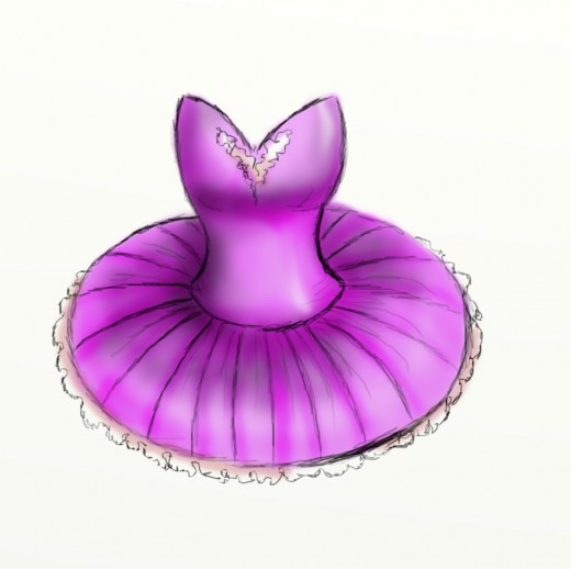 520x518 How To Draw A Tutu Feltmagnet