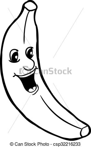 293x470 Banana Clipart Line Drawing
