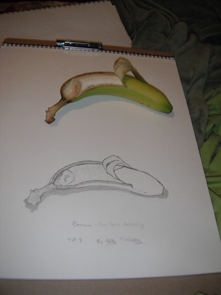 774x1032 Banana Sketch. By Masterdevil89