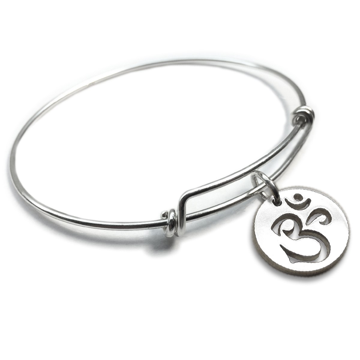 1200x1200 Om Forever Charm Bangle