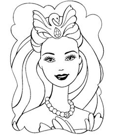 236x273 Cute Barbie Doll Coloring Pages Kids