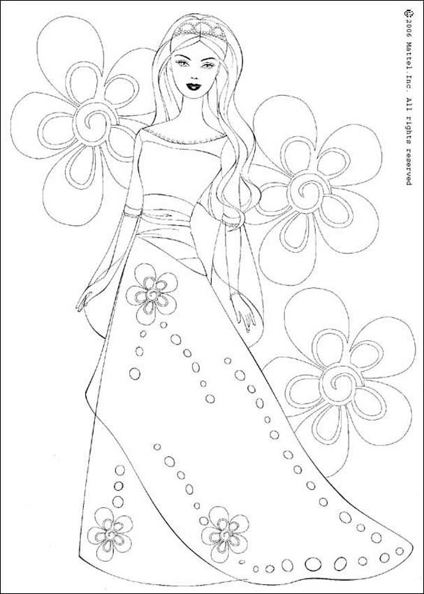 607x850 Photos Barbie Doll Colour Drawing,