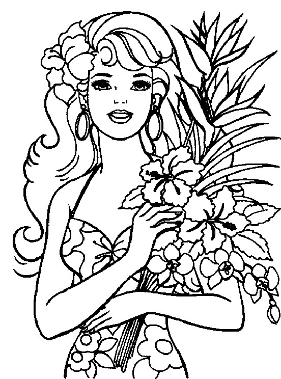 552x744 Barbie Doll Coloring Pages