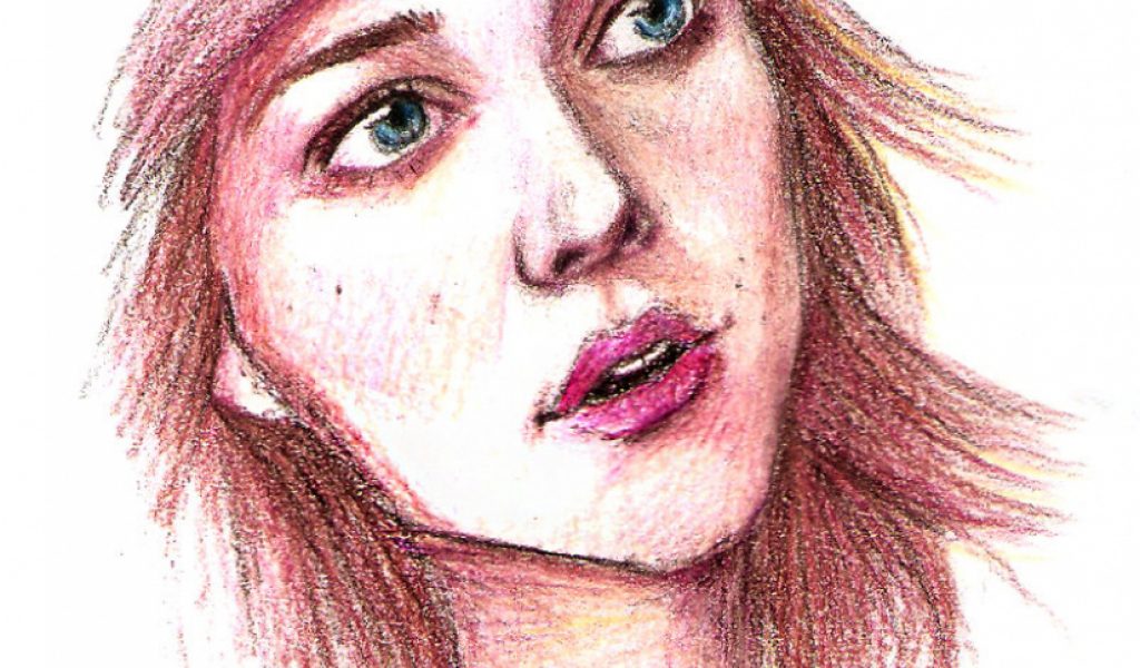 1024x600 Colour Pencil Sketch Of Barbie