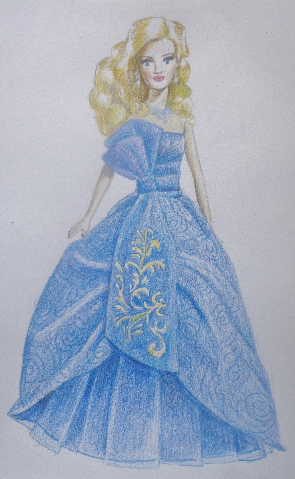 Barbie princess Cindrella drawing | how to draw beautiful cindrella-Jk Art  Gallery - YouTube