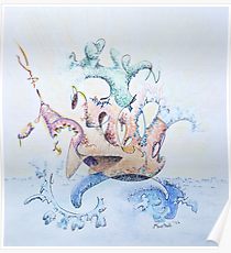 210x230 Barge Drawing Posters Redbubble