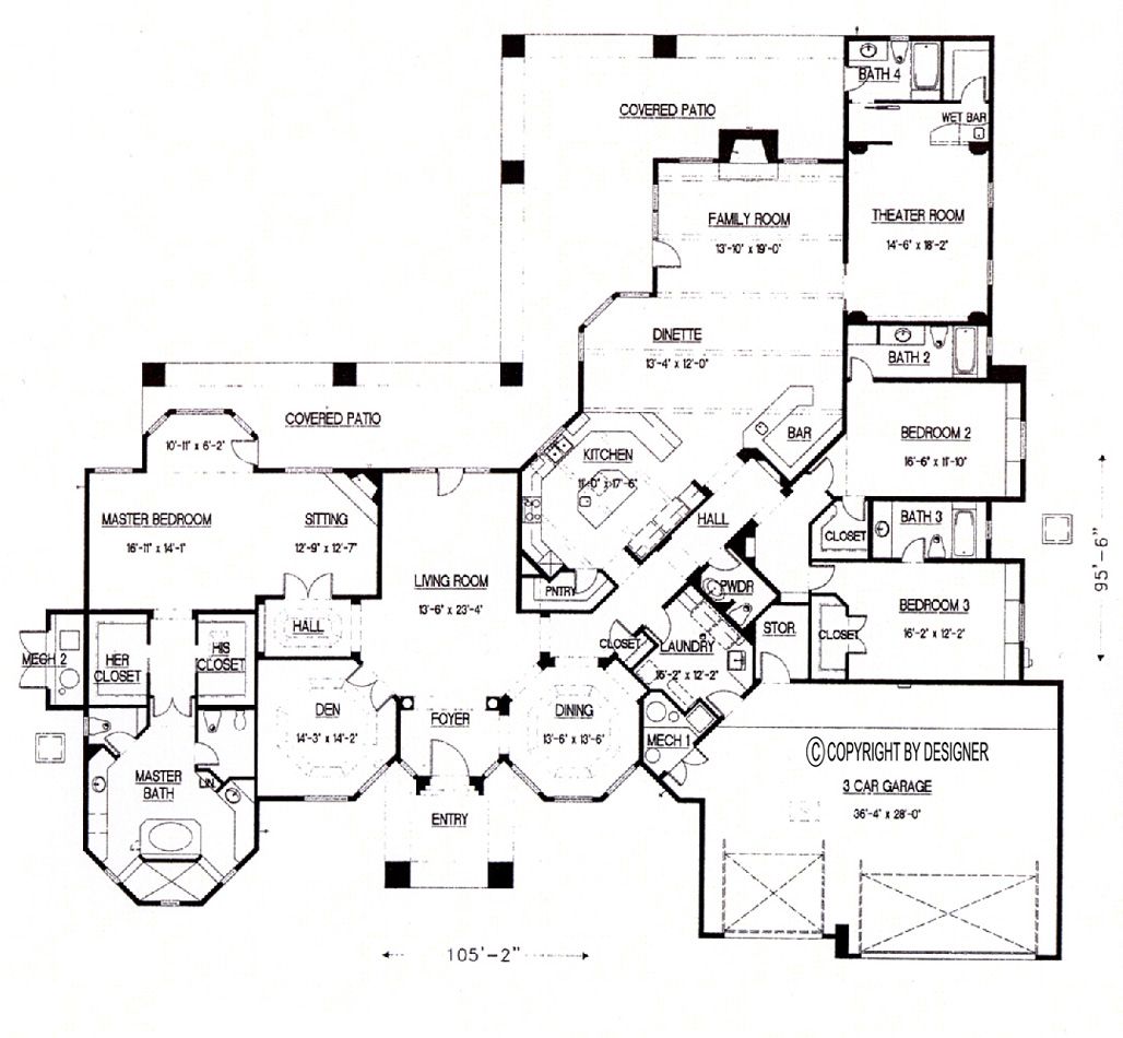 1028x950 Houseplans Distinctive House Plans Theater Room To ~ Copacnevada