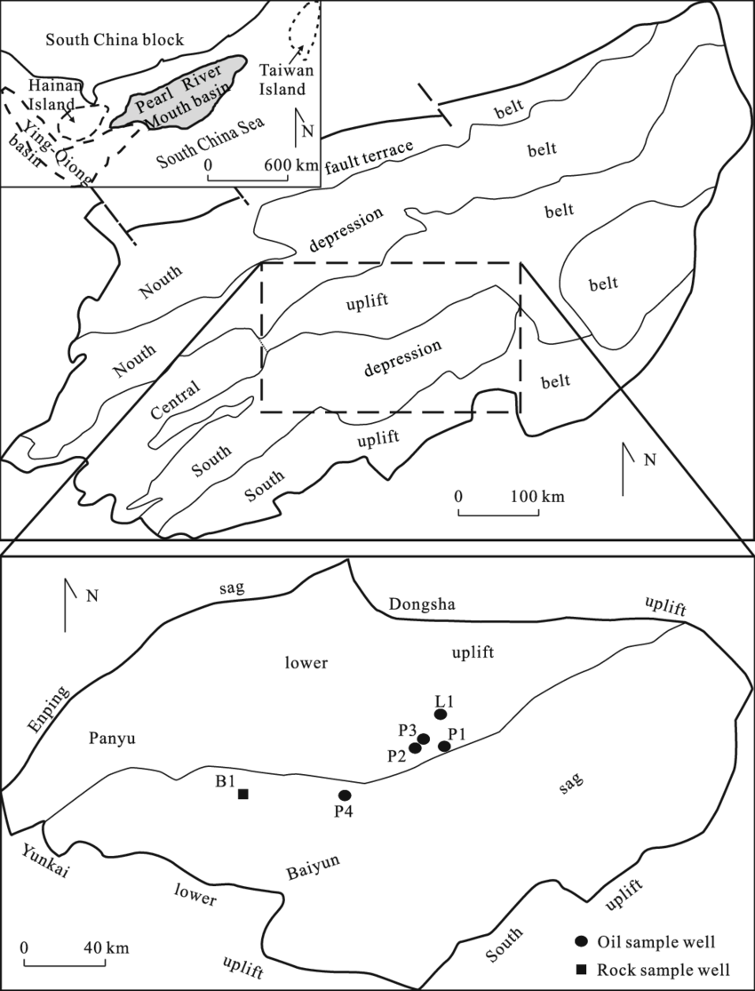 850x1115 Sketch Maps Showing The Study Area In Pearl River Mouth Basin