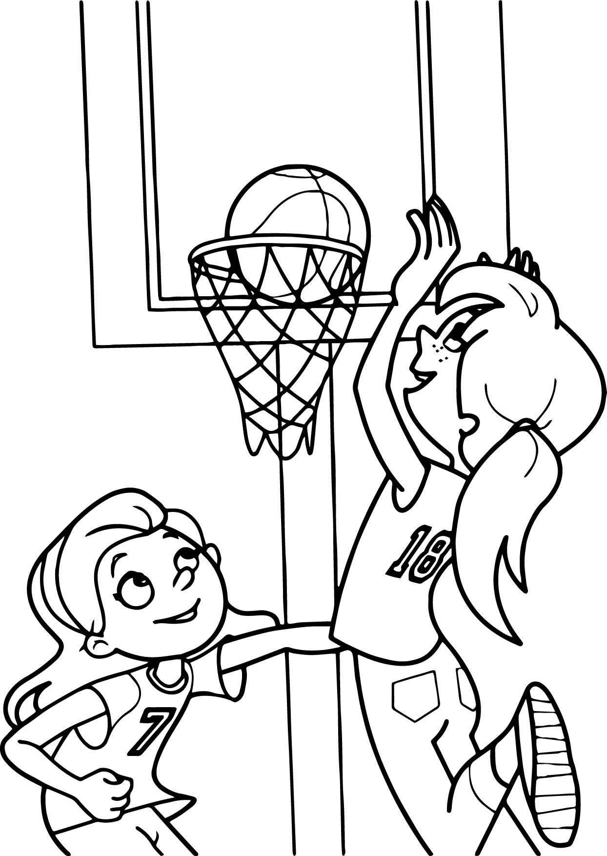 1244x1754 Popular Basketball Coloring Sheet Top Ideas