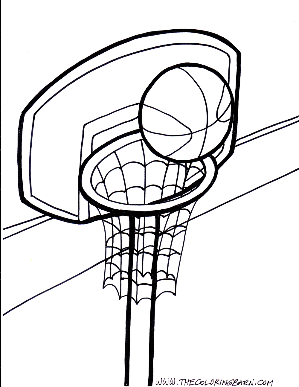 1000x1294 Basketball Coloring Pages