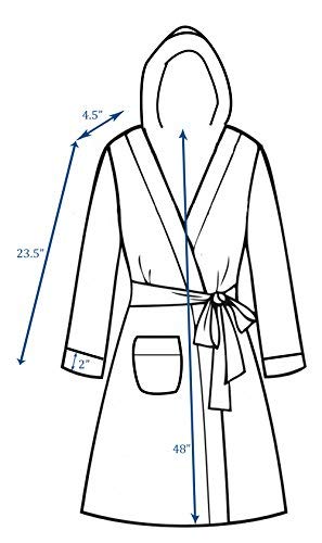 297x500 Catalonia Women's Plush Fleece Hooded Robe Super Soft Long