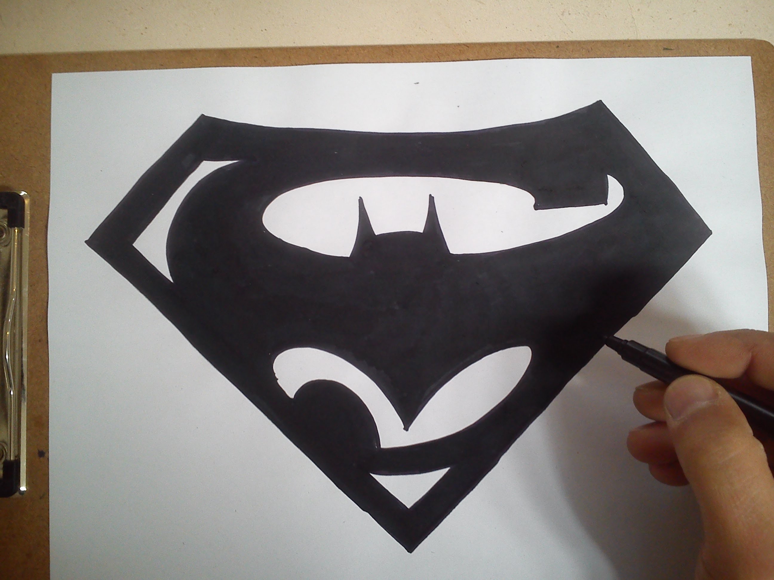 2592x1944 Como Dibujar El Logo De Batman Vs Superman How To Draw The Logo