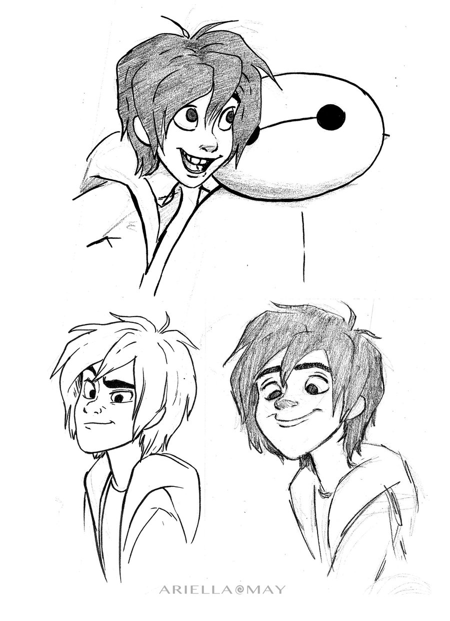 900x1240 Hiro And Baymax By Ariellamay