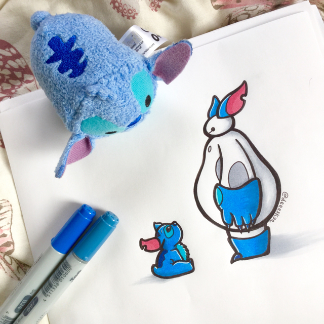 640x640 Big Hero 6's Baymax Cosplays As Disney Characters In Awesome Fan Art