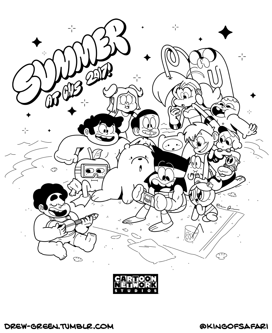 900x1100 Drew Green On Tumblr! Designed The Tote Bag For Cartoon Network