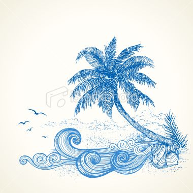 380x380 Collection Of Tumblr Beach Drawing High Quality, Free