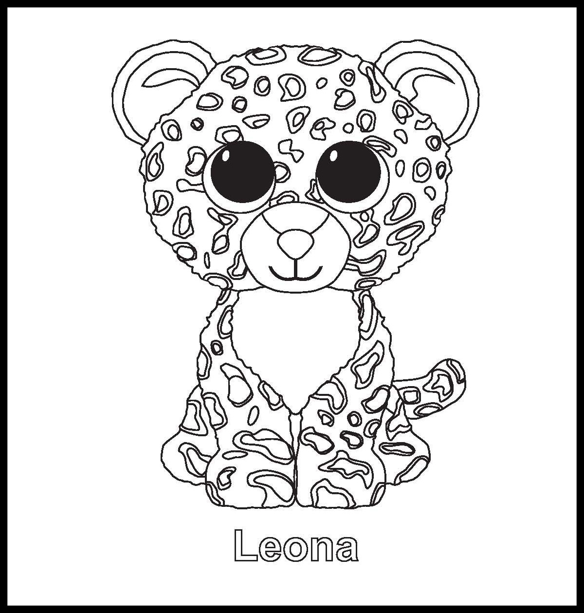 1200x1259 The Best Ty Beanie Boo Coloring Pages And Print For Pet Party Pics