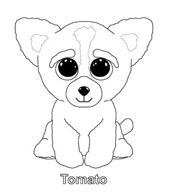 350x399 Beanie Boo Tomato Coloring Pages Drawing Board Weekly