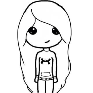 320x320 Beanie Chibi Drawing Girl