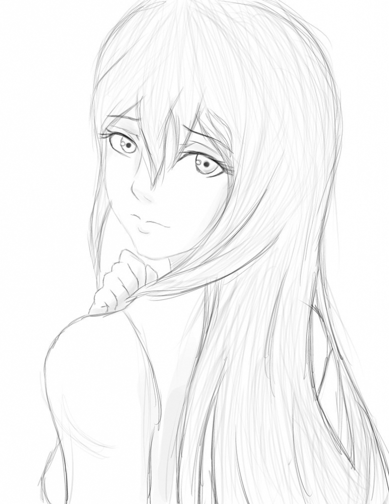 791x1024 Beautiful Cartoon Girls Face Pics Pretty Girl Face Drawing