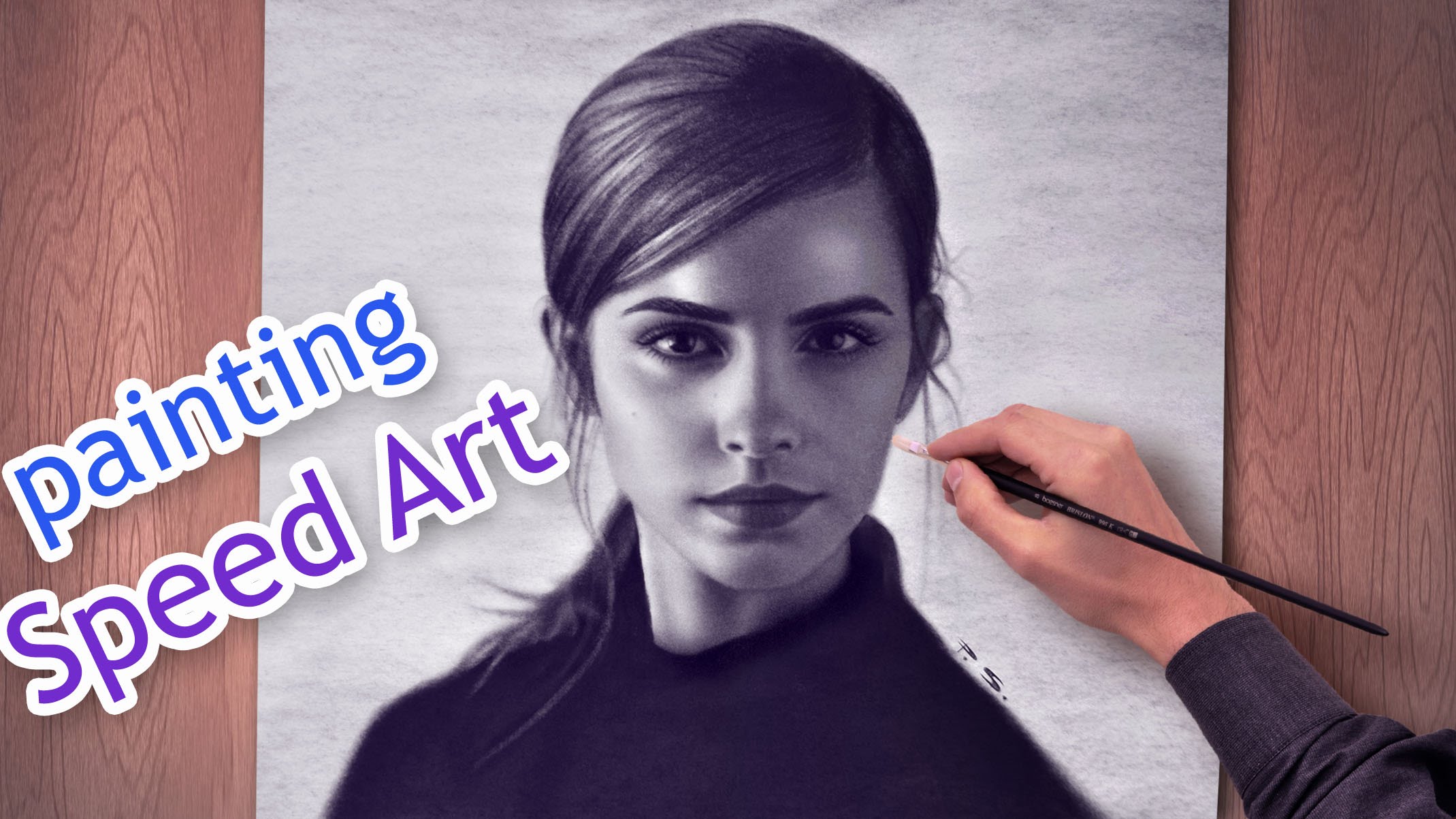 2139x1203 Emma Watson Amazing Speed Paint Beautiful Girls Hd Draw Face