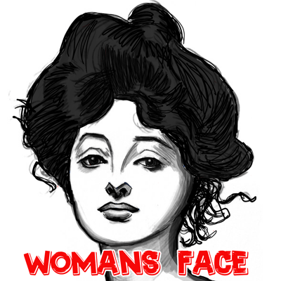 400x400 How To Draw Female Faces With A Beautiful Woman's Portrait
