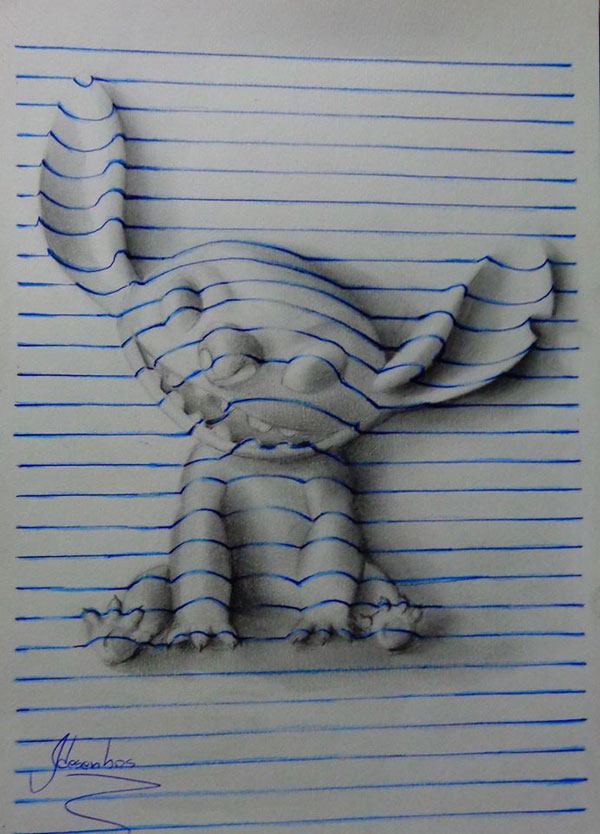600x834 It's Hard To Believe This Notepad Art Is Two Dimensional