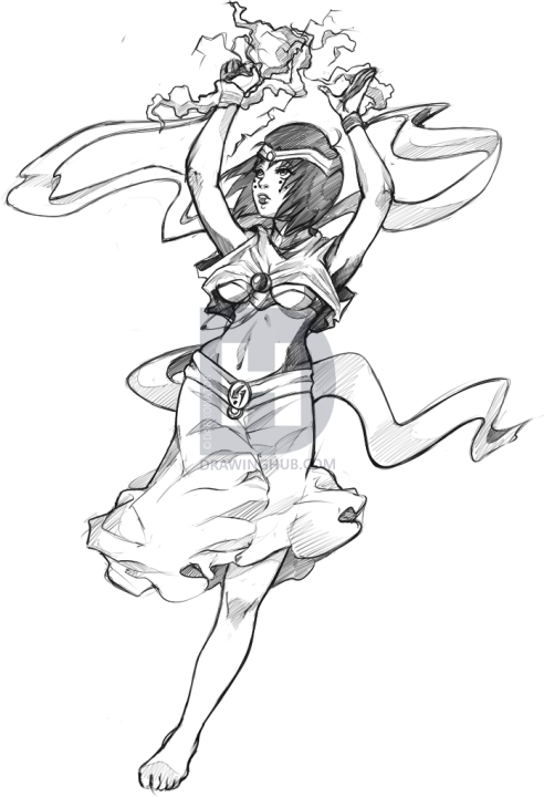 492x720 How To Draw A Belly Dancer, Step By Step, Drawing Guide, By