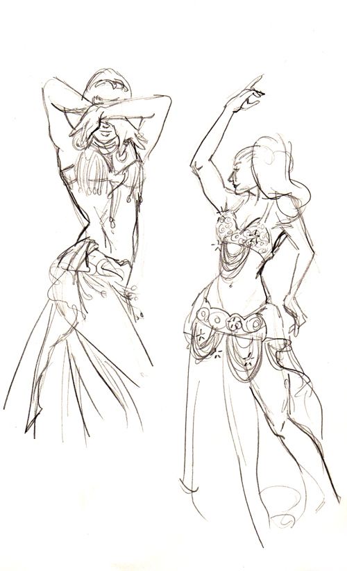 500x822 Belly Dancers By Firshania On Paint'Speration
