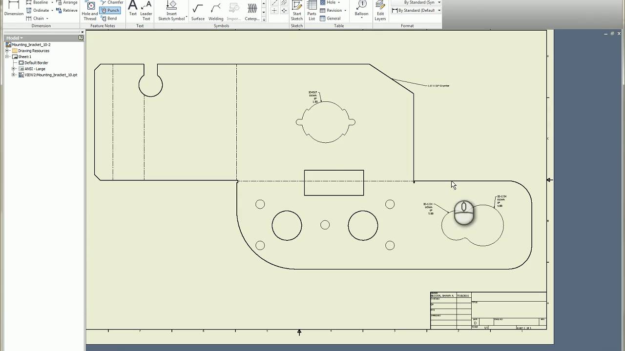 1280x720 Inventor Sheet Metal Punch And Bend Notes