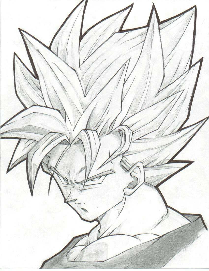 850x1103 Collection Of Best Goku Drawing Ever High Quality, Free