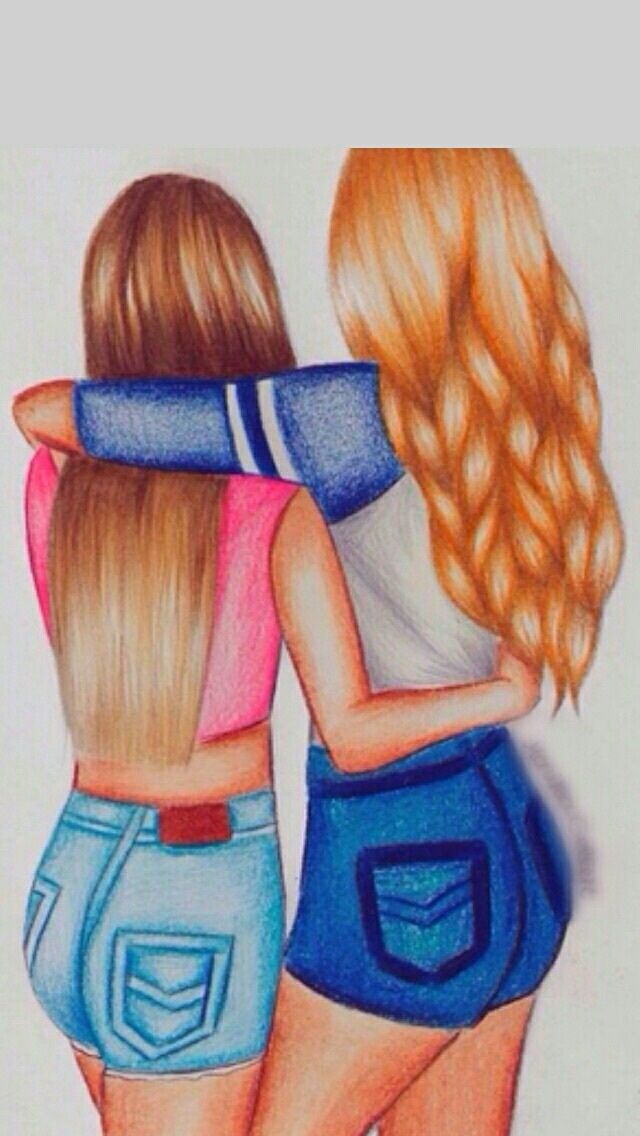 640x1136 Best Friends Drawing Thing's To Drawings