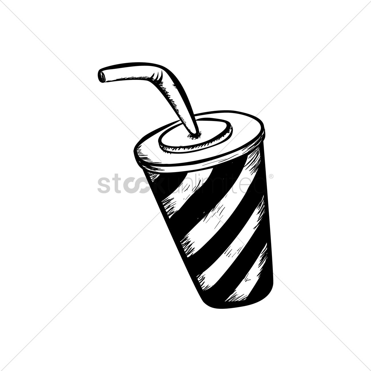 1300x1300 Drink In Takeaway Cup Vector Image