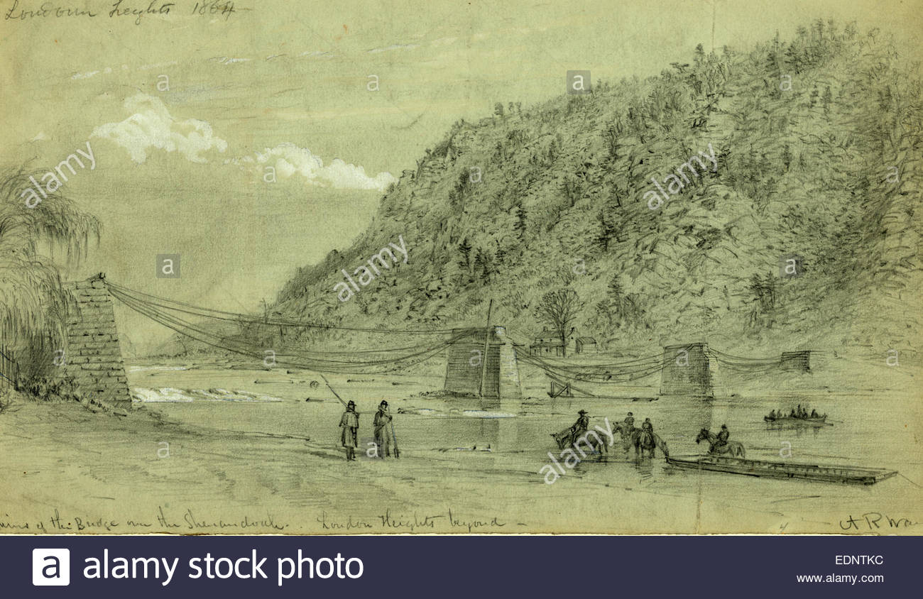 1300x844 Ruins Of The Bridge Over The Shenandoah, Loudon Heights Beyond