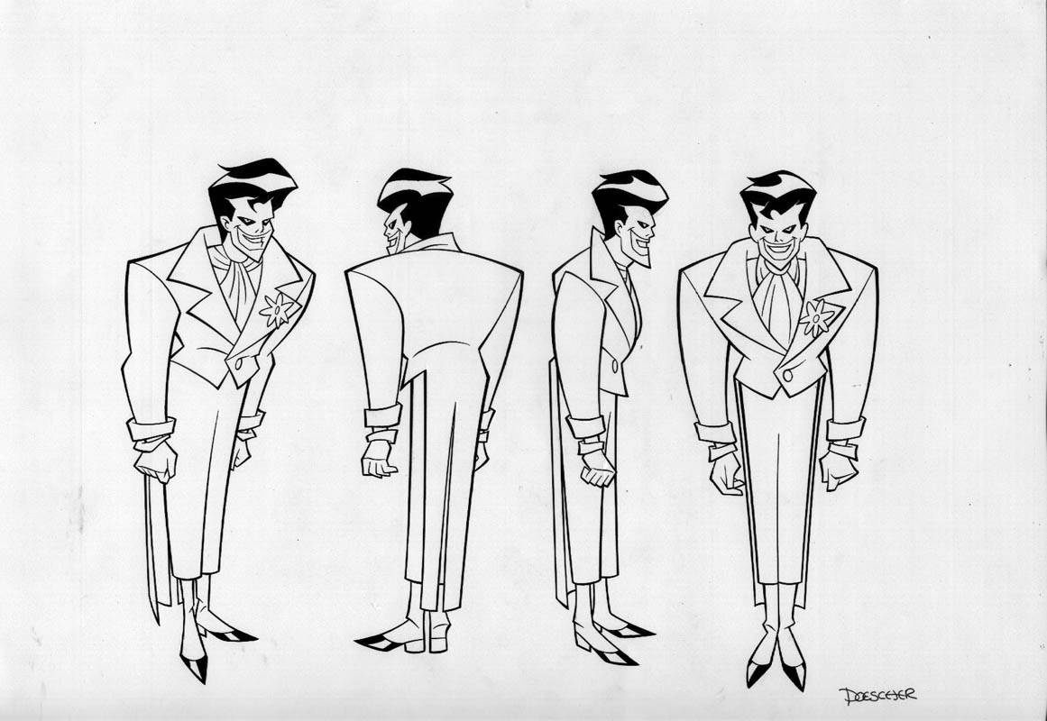 1161x800 Batman Beyond Style Guide Joker, In Phillip Anderson's Art