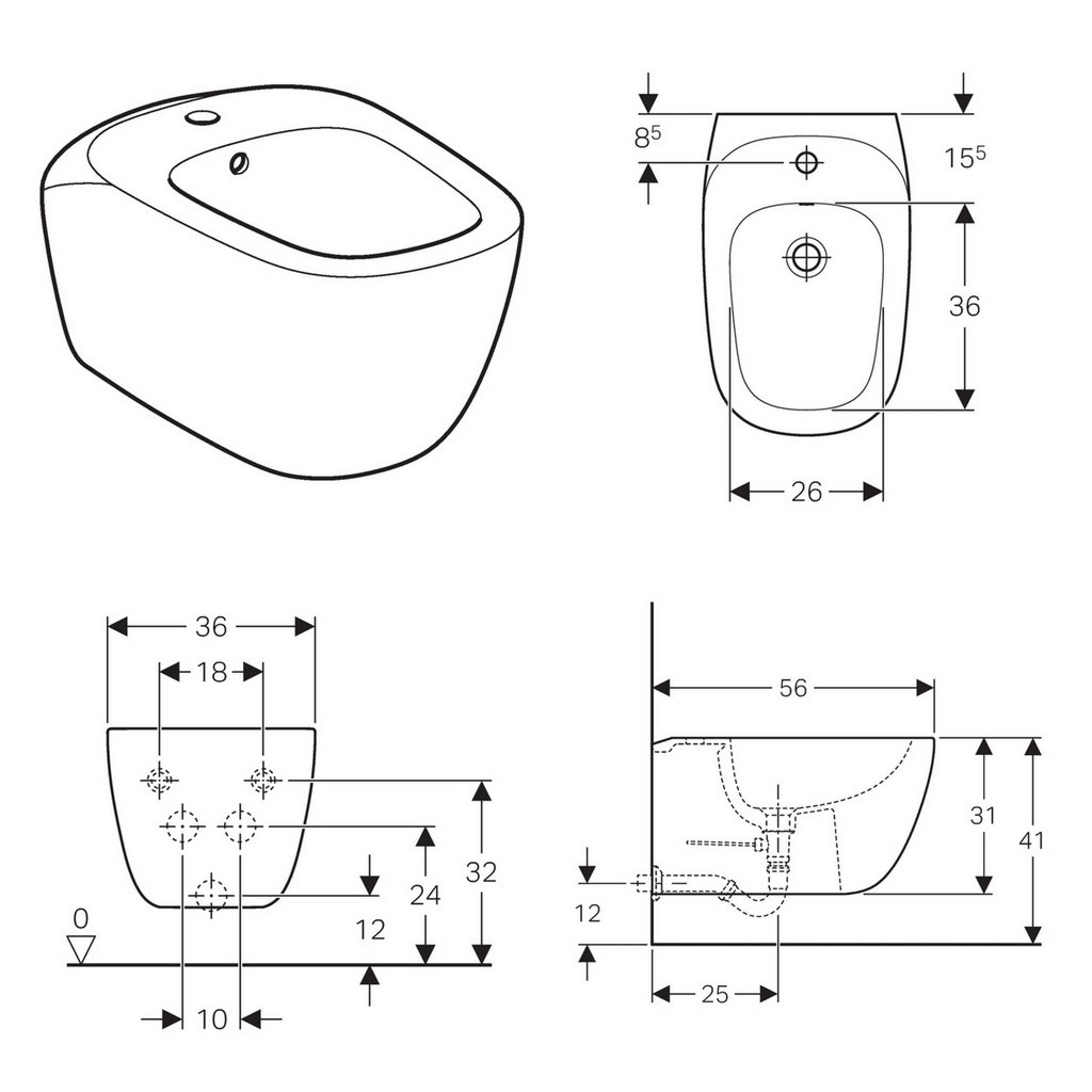 1024x1024 Geberit Citterio Wall Hung Bidet Uk Bathrooms