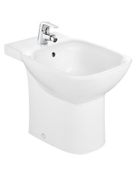 270x350 Roca Debba Vitreous China Open Back Floor Standing Bidet With 1