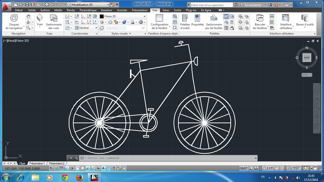 1363x765 Autocad 2d Bicyclette