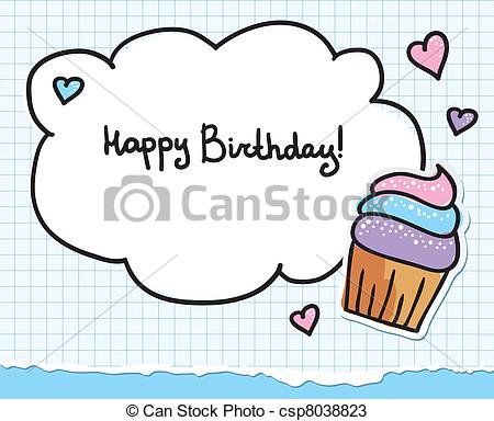 450x384 Birthday Greeting Cards Drawing Birthday Greeting Card Eps Vectors