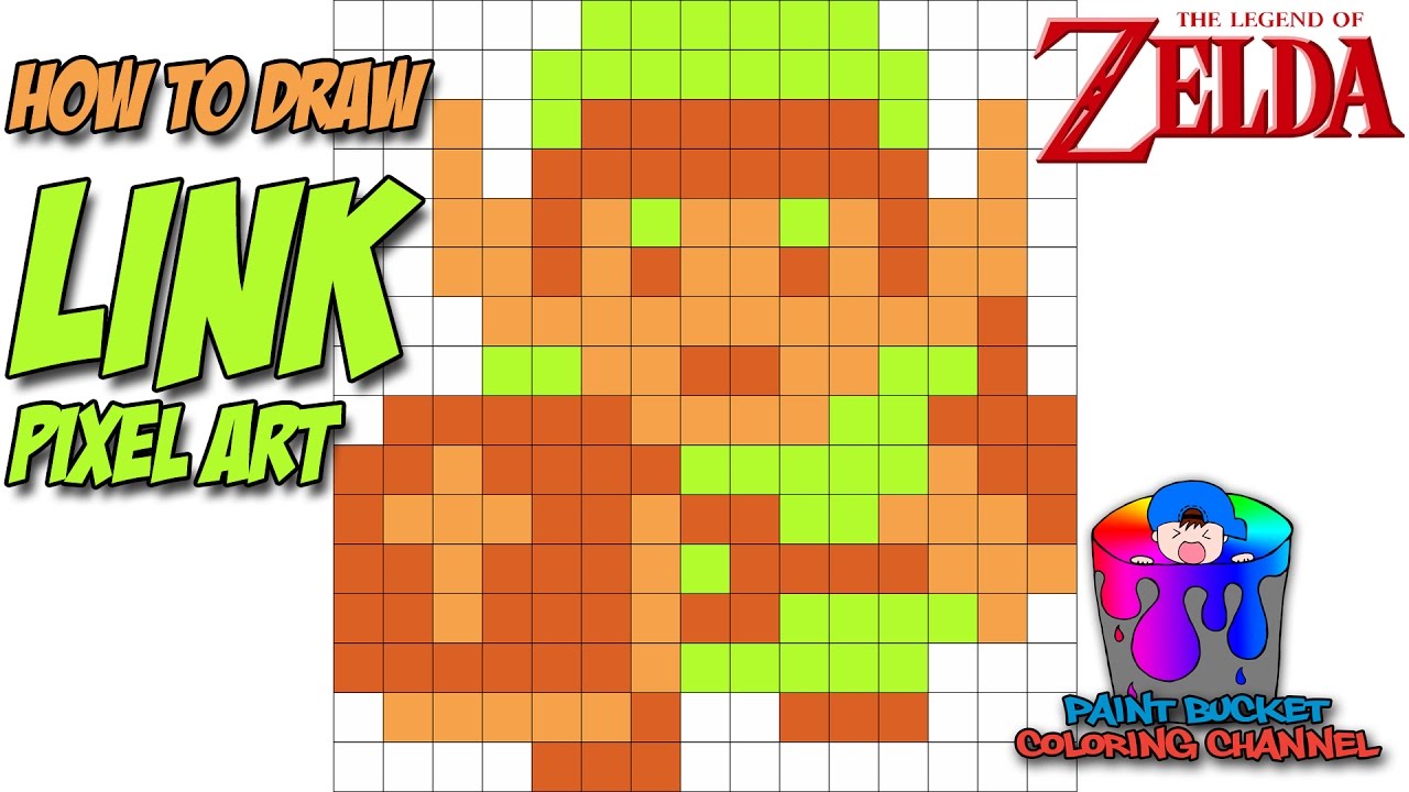 1280x720 How To Draw Link Pixel Art 8 Bit